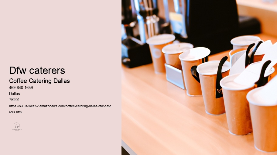 Benefits of Hiring a Professional Coffee Catering Service in Dallas 