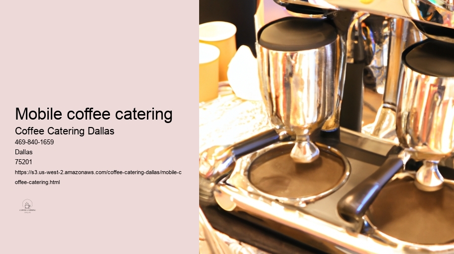 mobile coffee catering