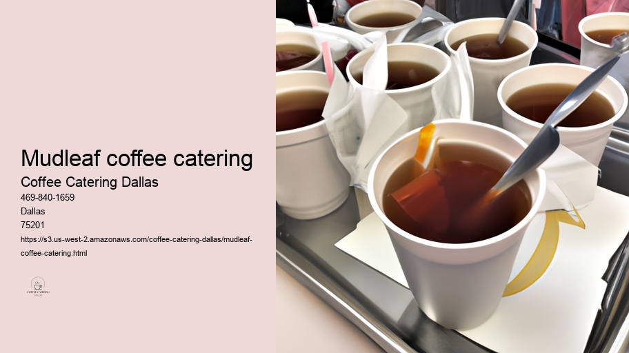 mudleaf coffee catering
