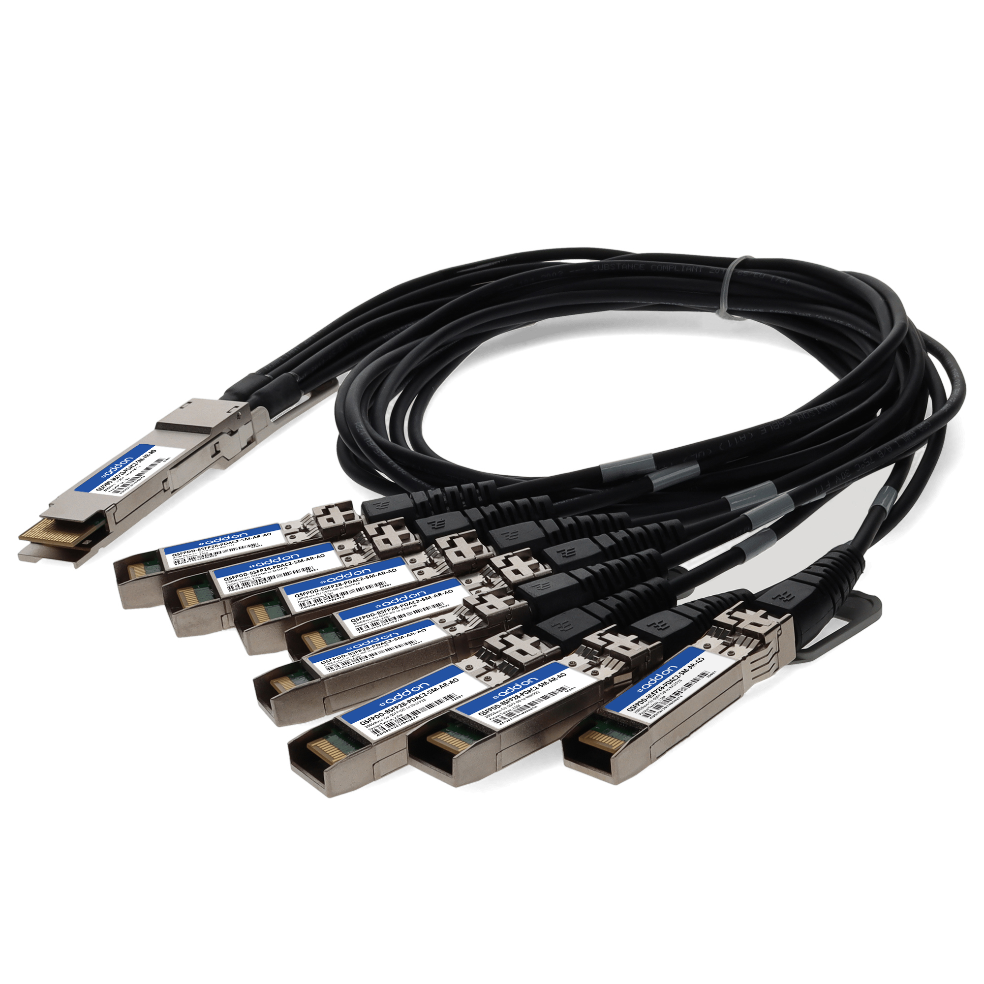 QSFPDD-8SFP28-PDAC2-5M-AR-AO