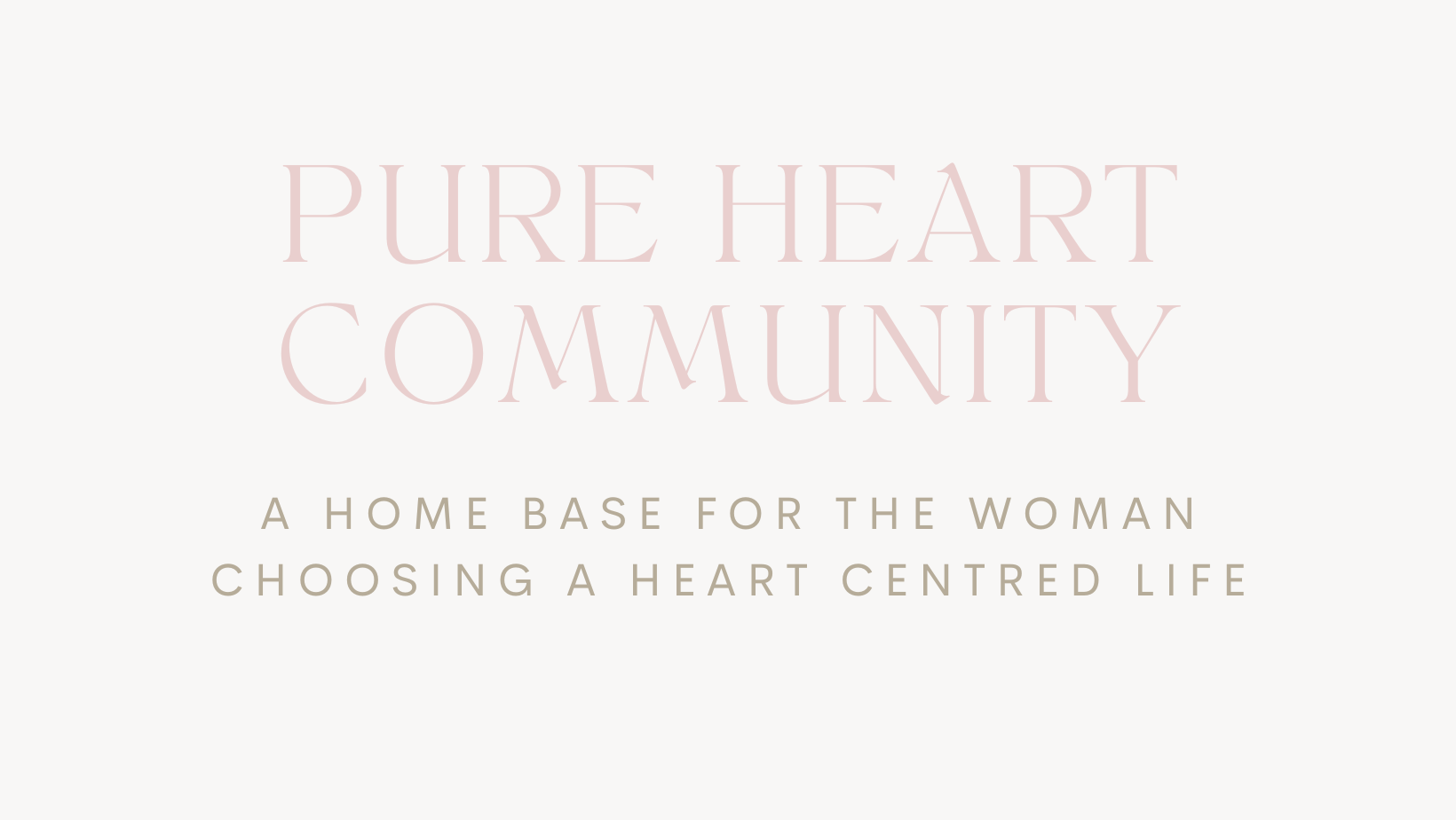 PURE HEART COMMUNITY