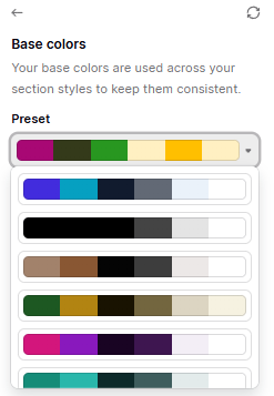 Podia Preset Color Schemes