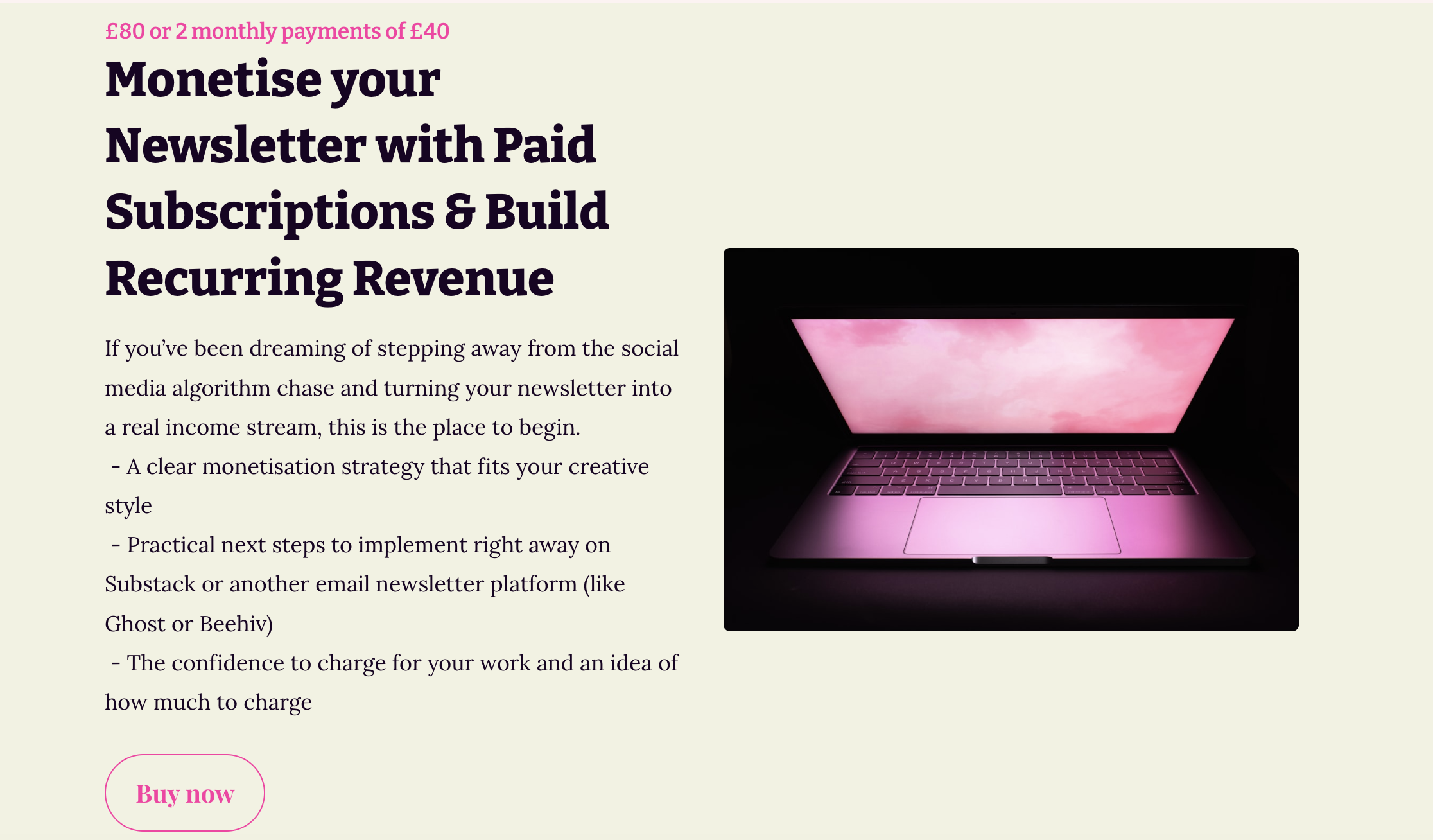 monestise on Substack and build recurring revenue