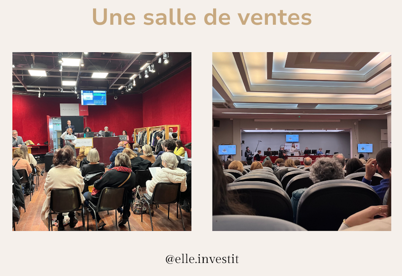 Une salle de vente aux enchères