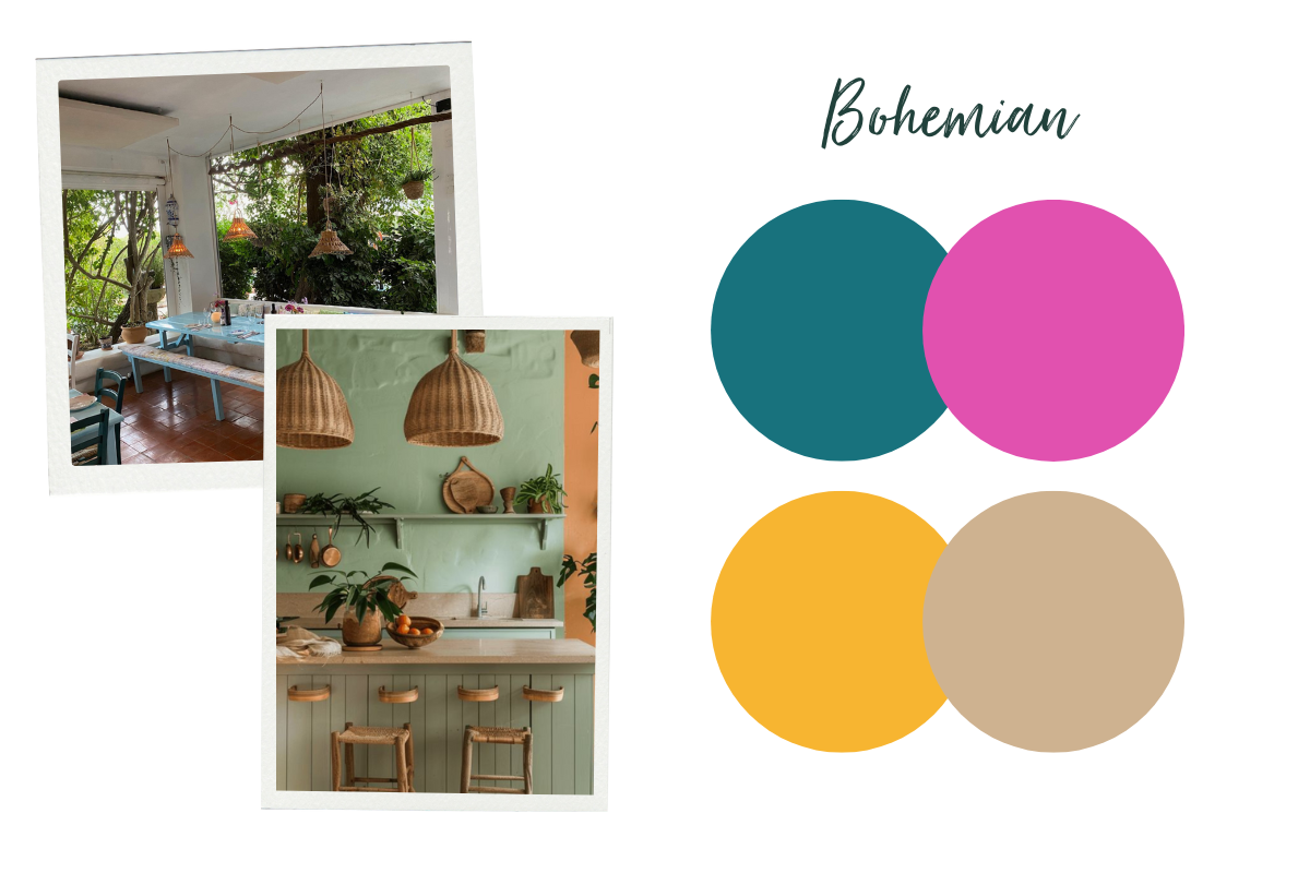 Colours for bohemian interiors