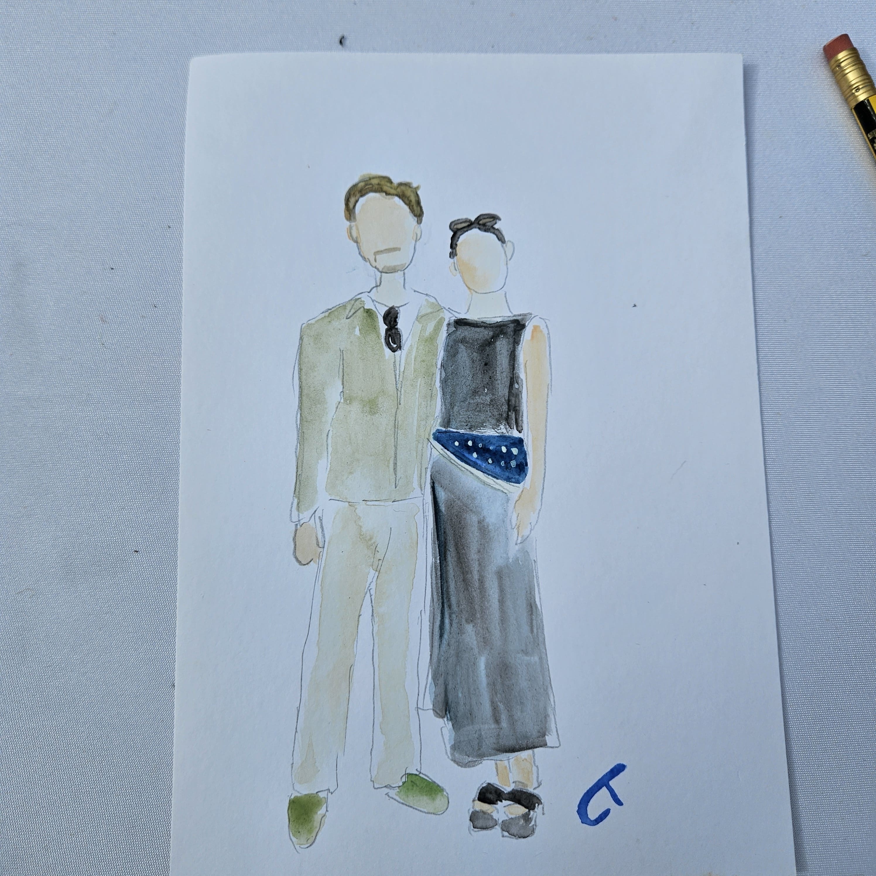 bar à croquis invités couple