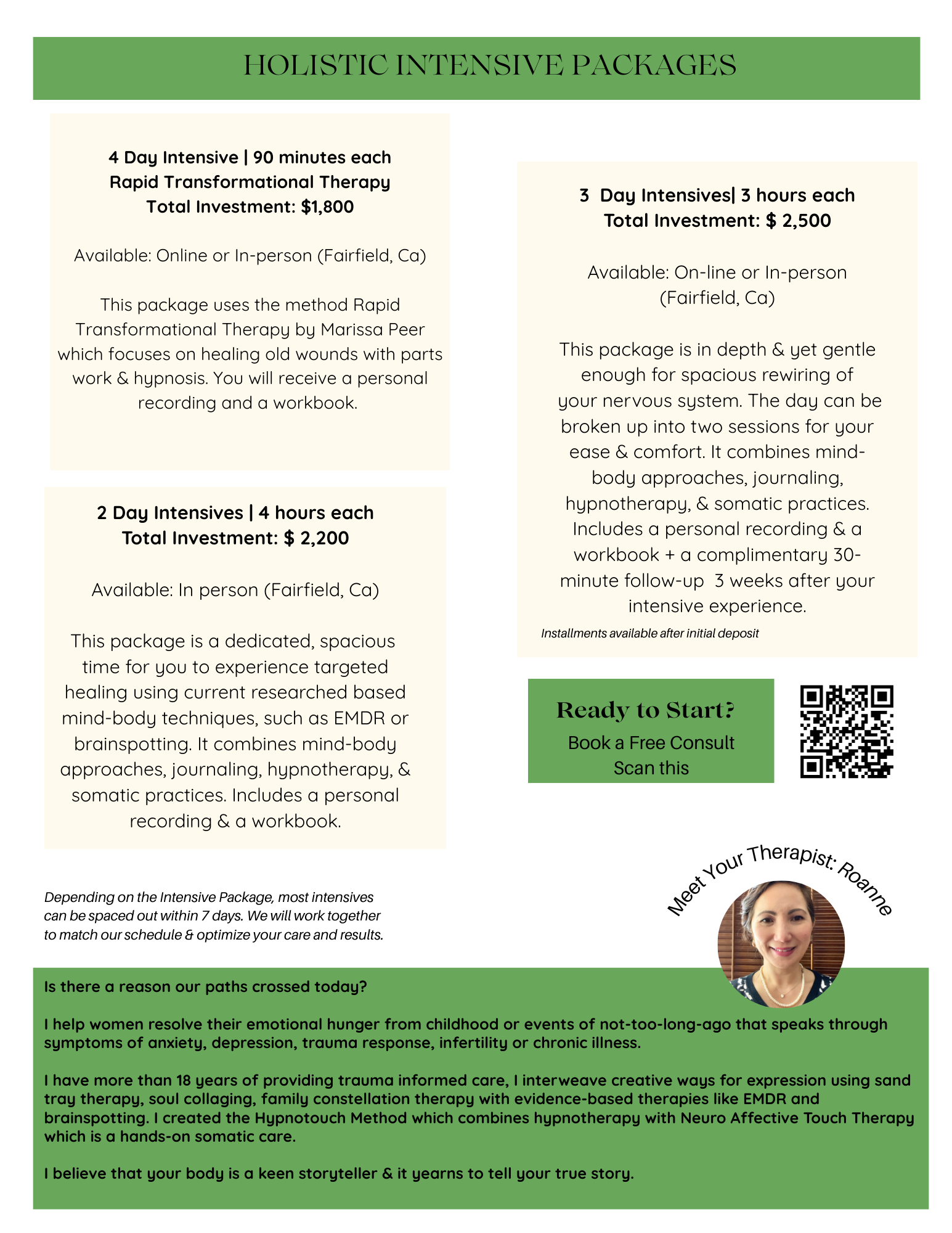 therapy intensives with Roanne