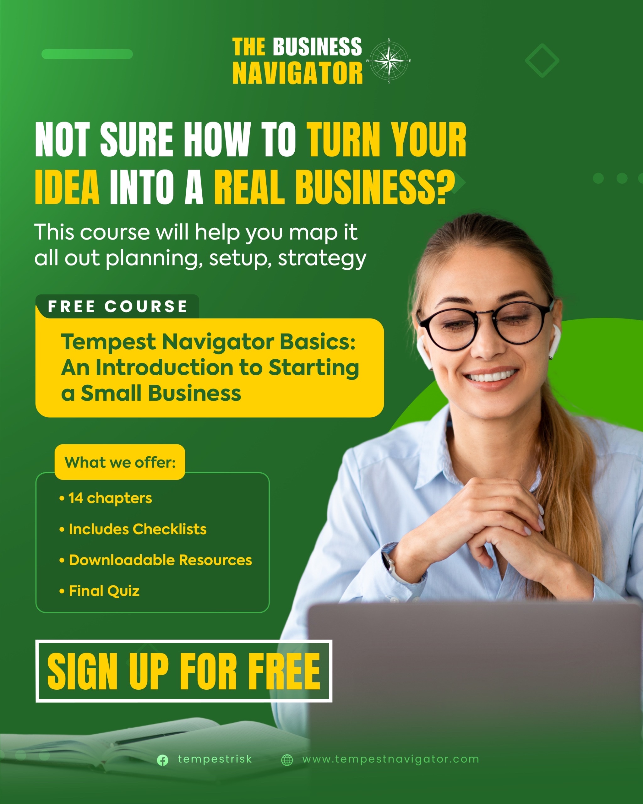 Free Tempest Navigator Basics Course: Starting a Small Business