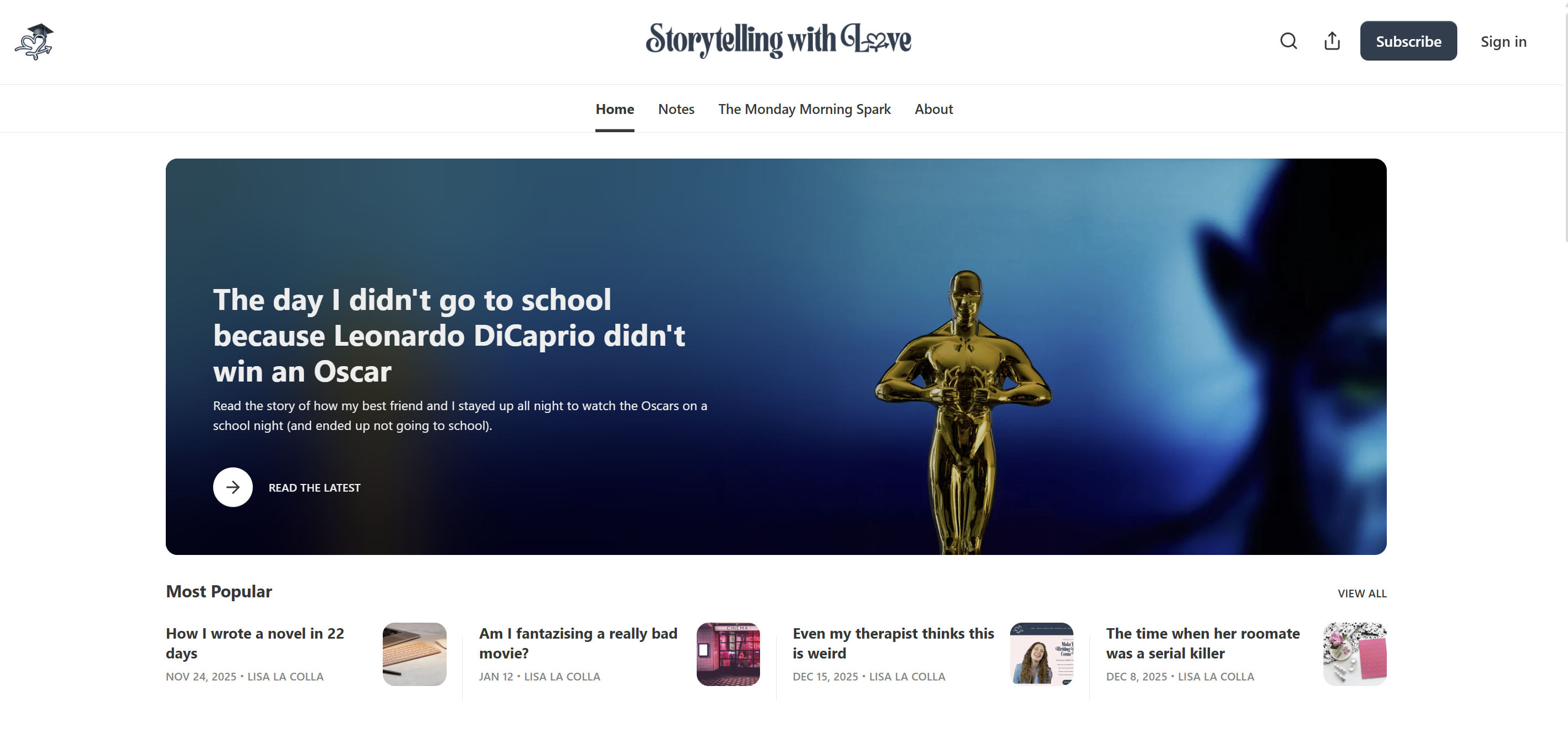 SWL Substack Homepage