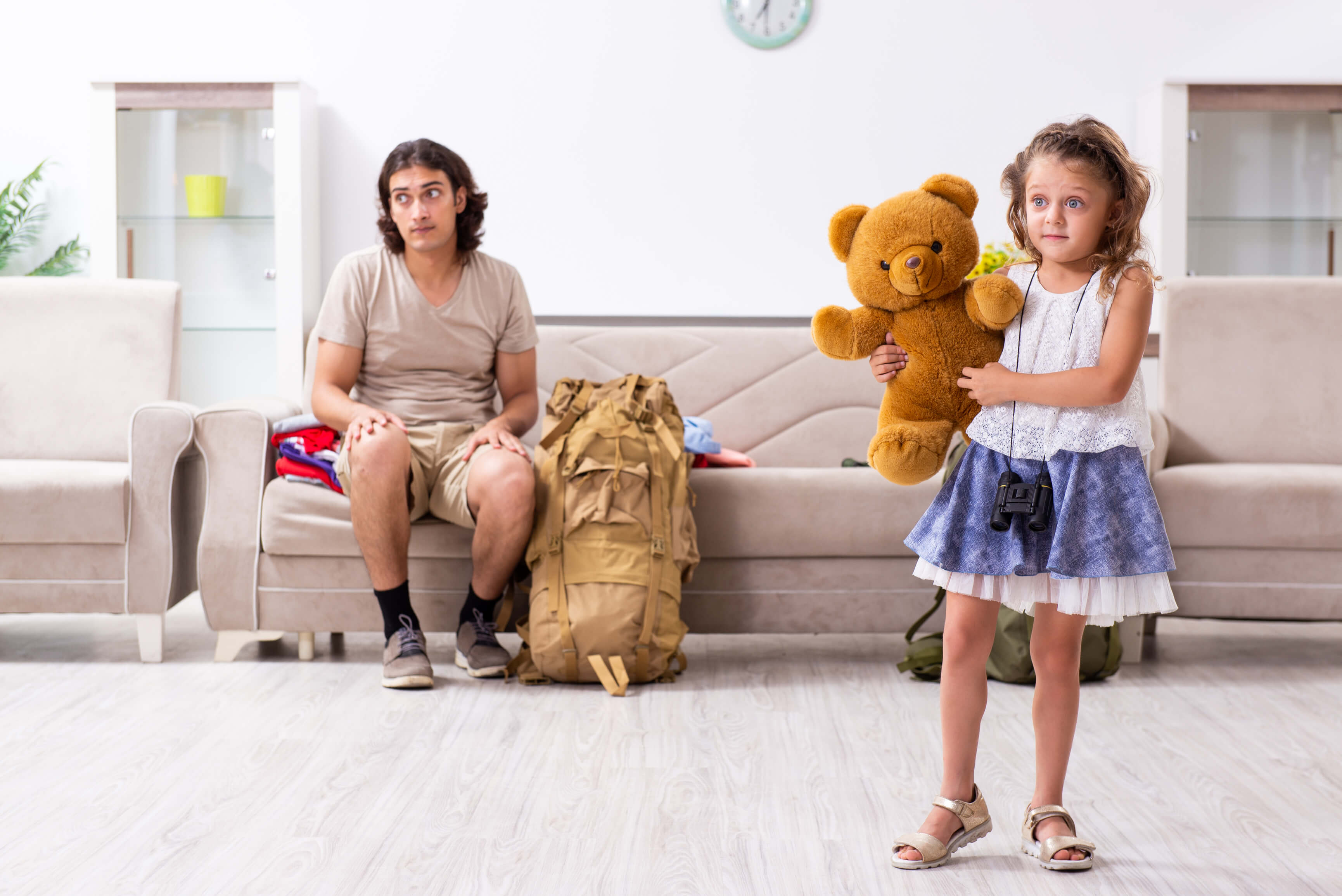 child packing Grab & Go Kit