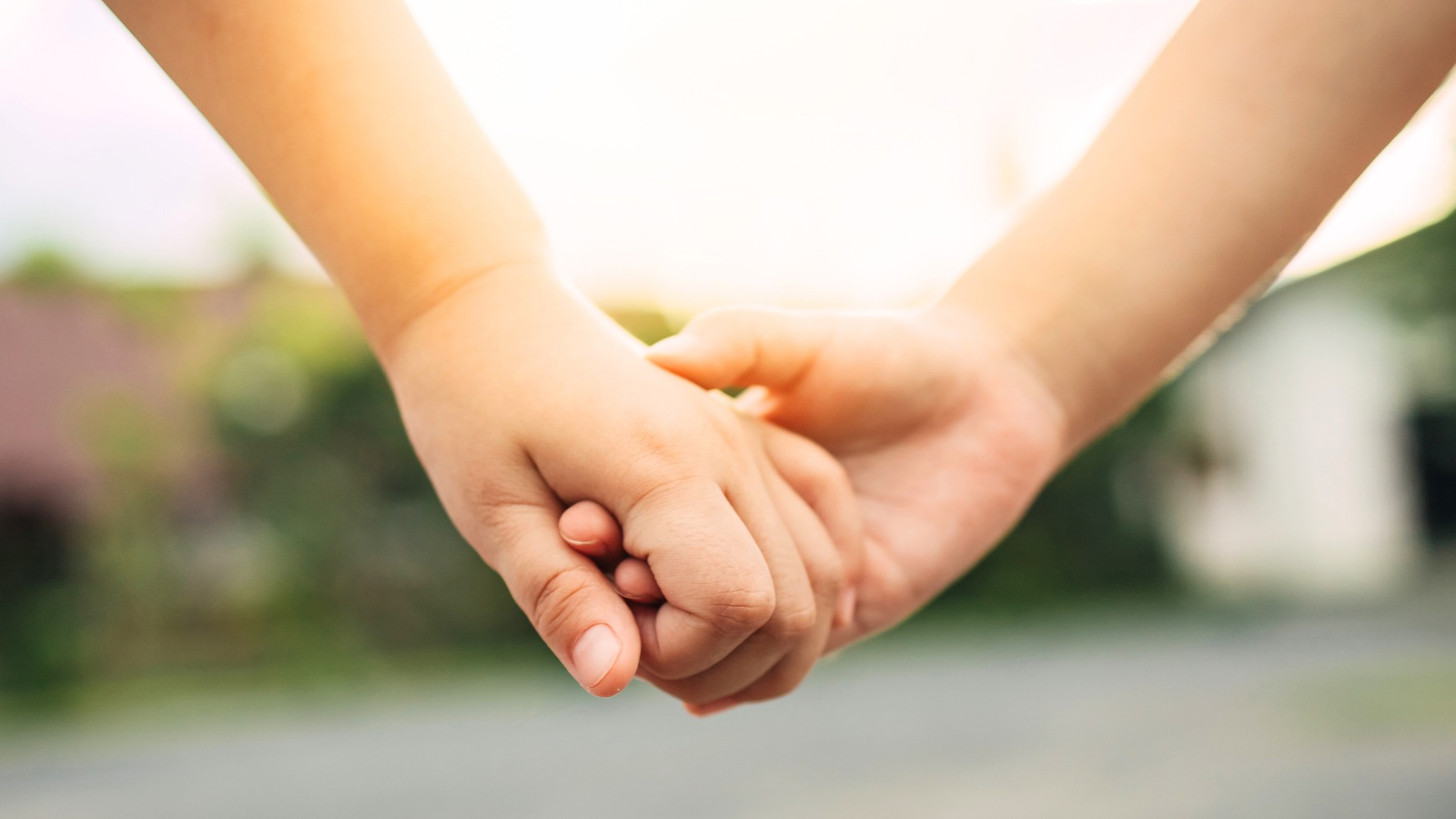 holding hands