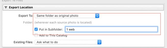 lightroom export settings for facebook