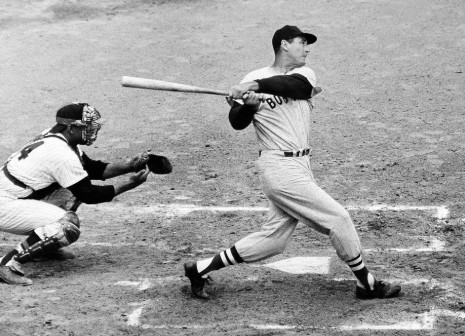 Ted Williams hitting
