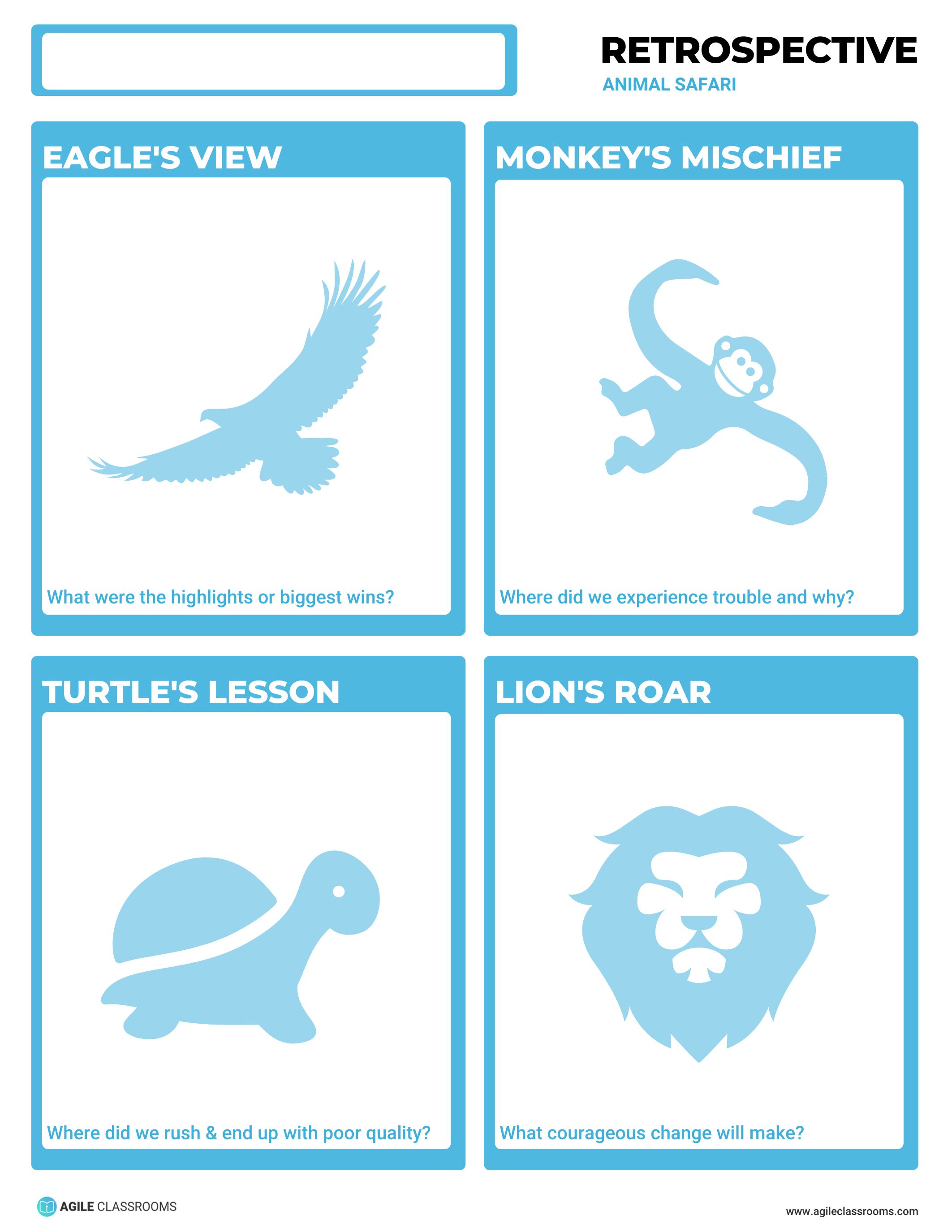 Animal Safari retrospective template
