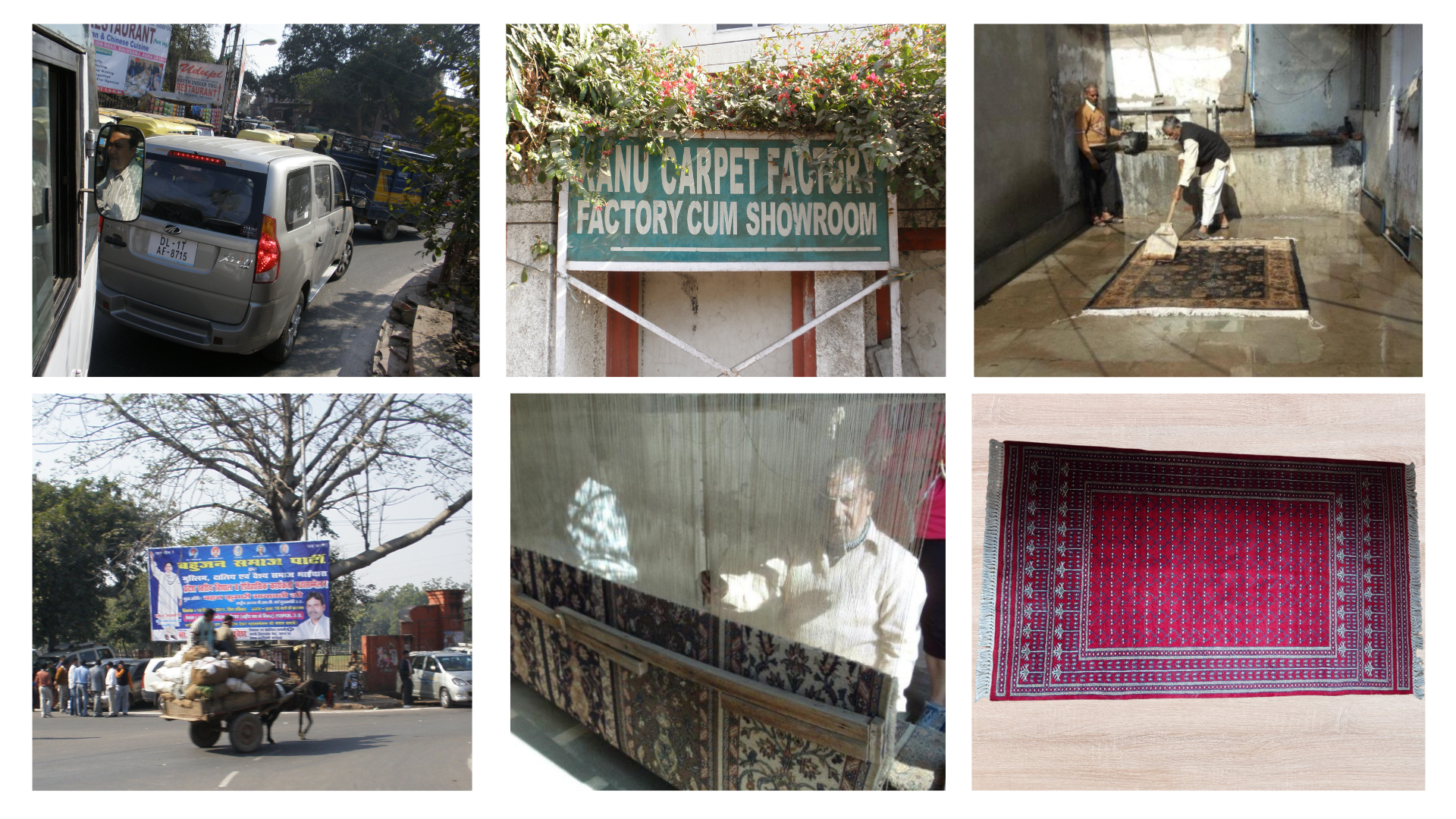 Traffic getting to Kanu Carpet Factory Agra