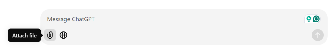 How to upload files in ChatGPT