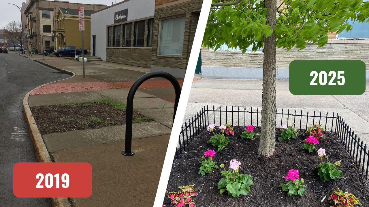 Andrews and Liberty Pole Before and After