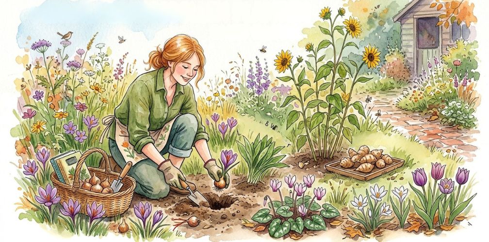 Plant in het najaar verwilderingsbollen, deze hebben ook een toepassing in de permacultuur