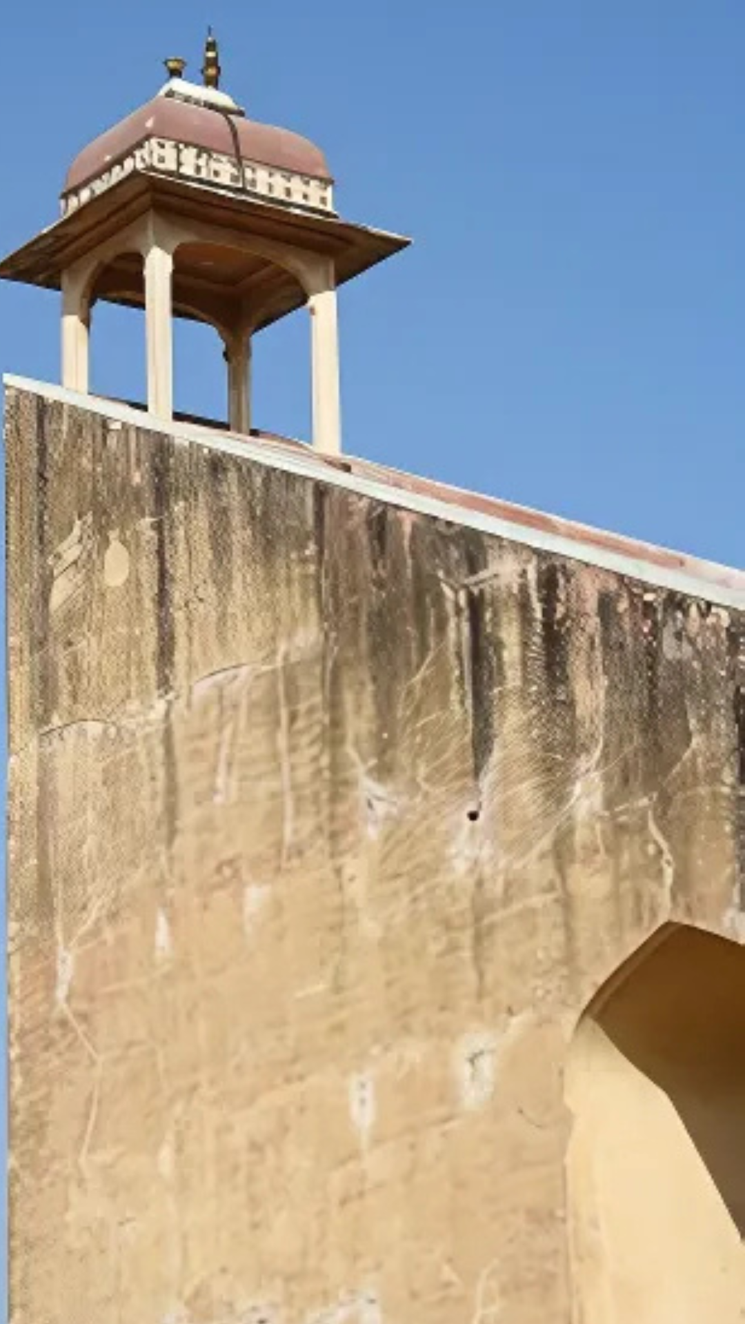 the giant Samrat Yantra, known as The Supreme Instrument Jantar Mantar
