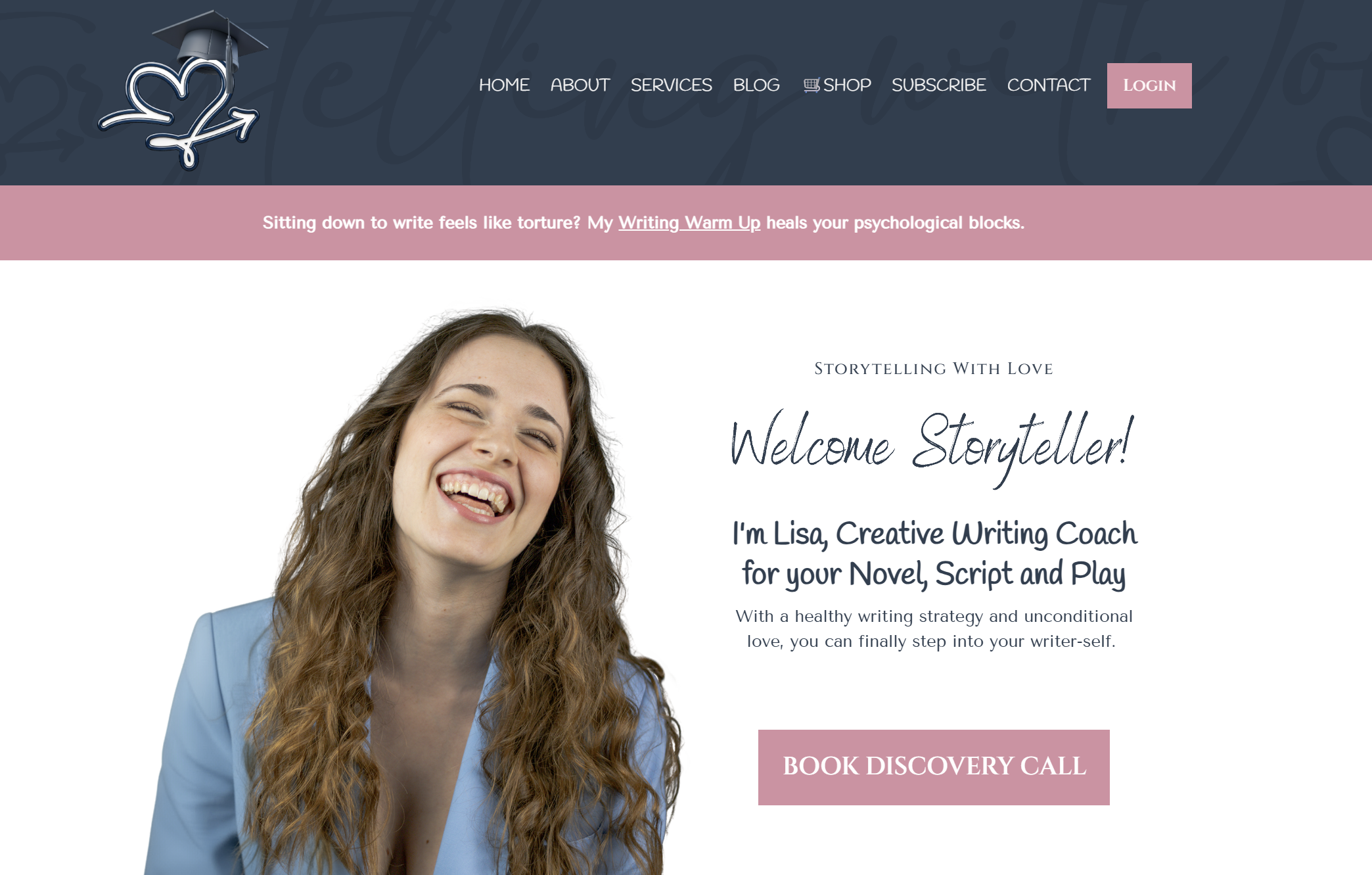 Storytelling With Love Home Hero Section