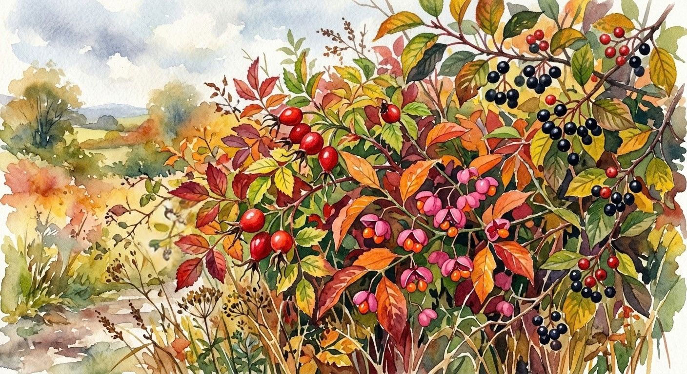 Een inheemse natuurlijke erfafscheiding voor een ruim erf of landgoed
