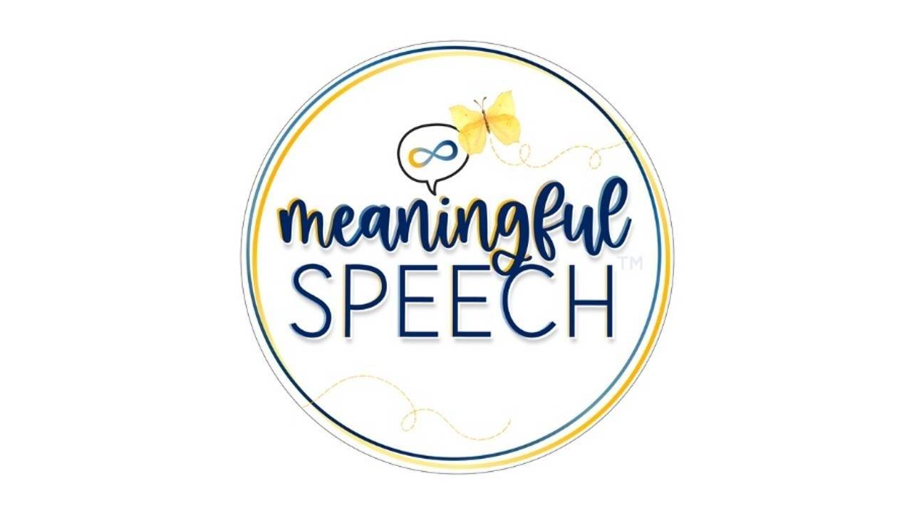 Meaningful Speech's echolalia and gestalt language processing logo.