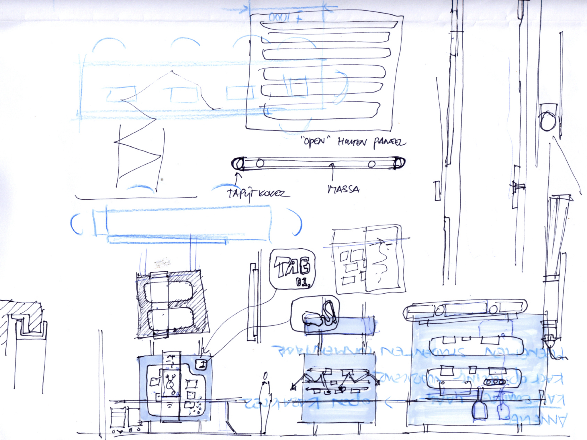 Messy design sketch 1