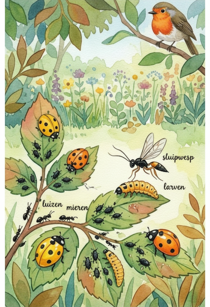 De natuur zoekt naar balans en hoe ze plagen op een natuurlijke manier bestrijdt.