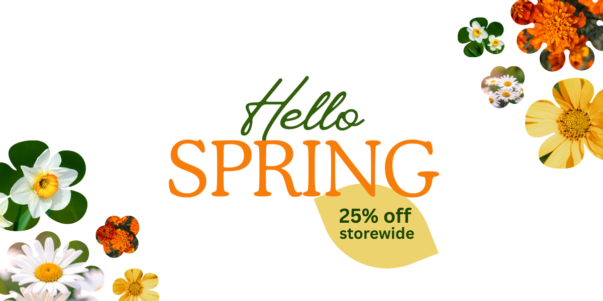 Save 25% site wide with code SPRING26