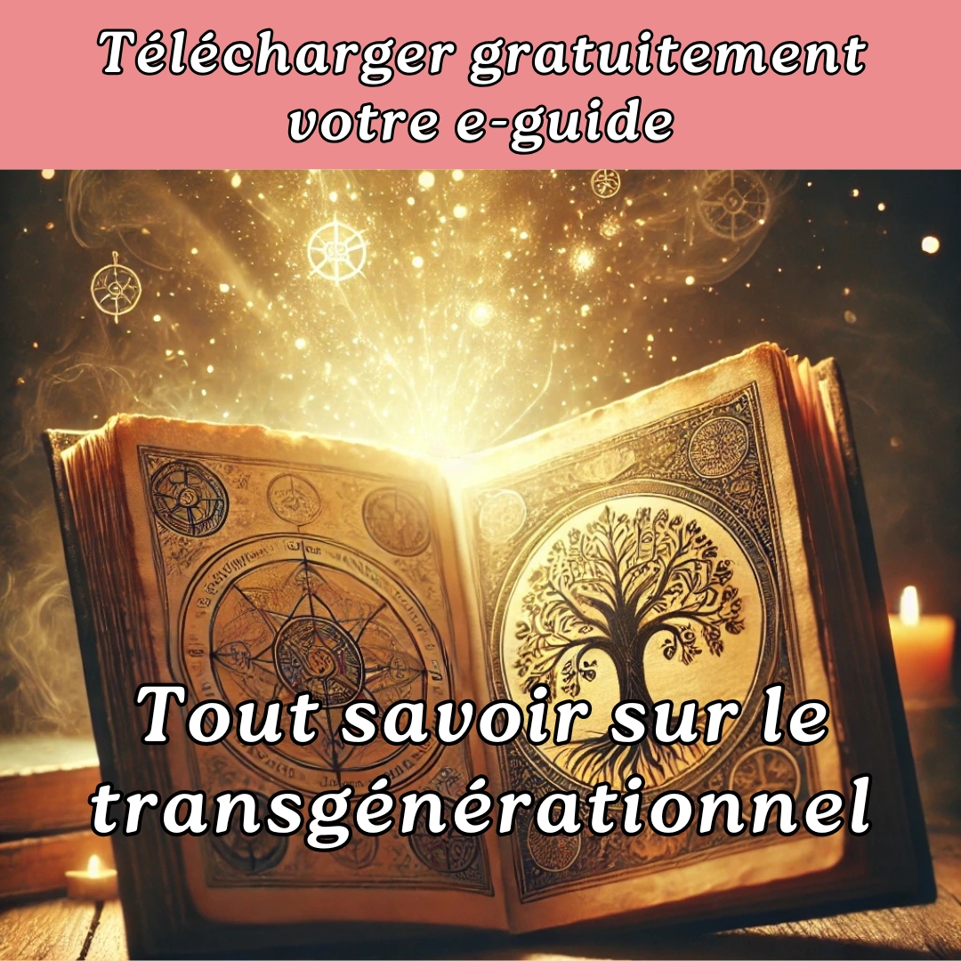 Grand livre ancien qui symbolise un e-guide pour tout savoir sur le transgénérationnel et