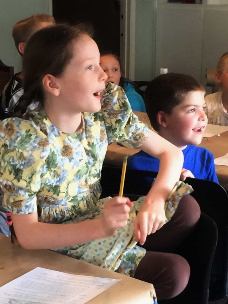 Wide-eyed happy kids on a LitWits "field trip" through a great book!