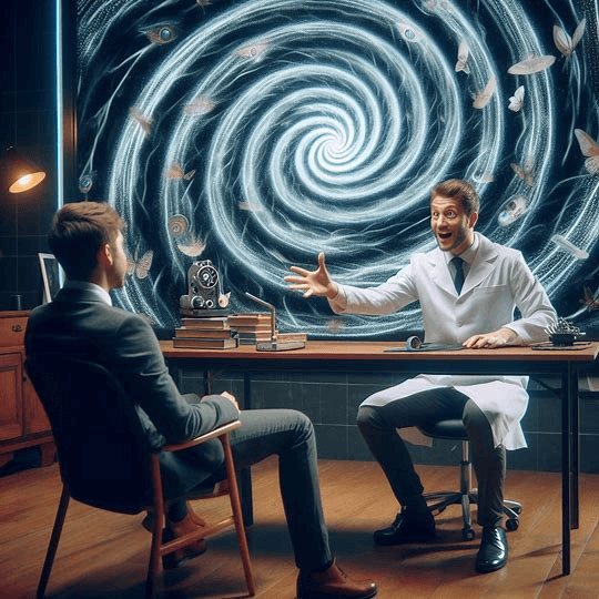 Hypnotist and client