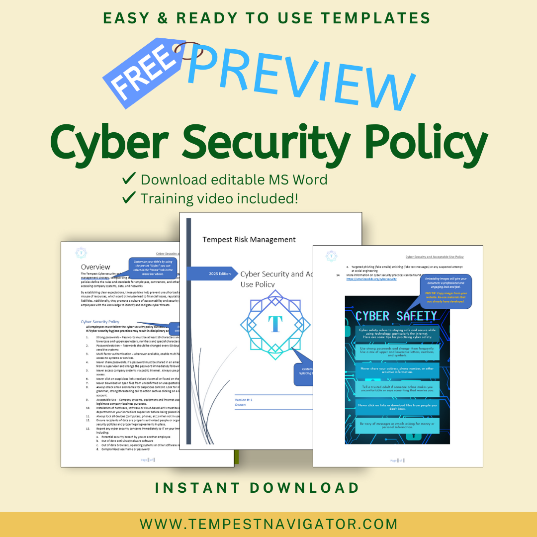 Cyber Security Policy