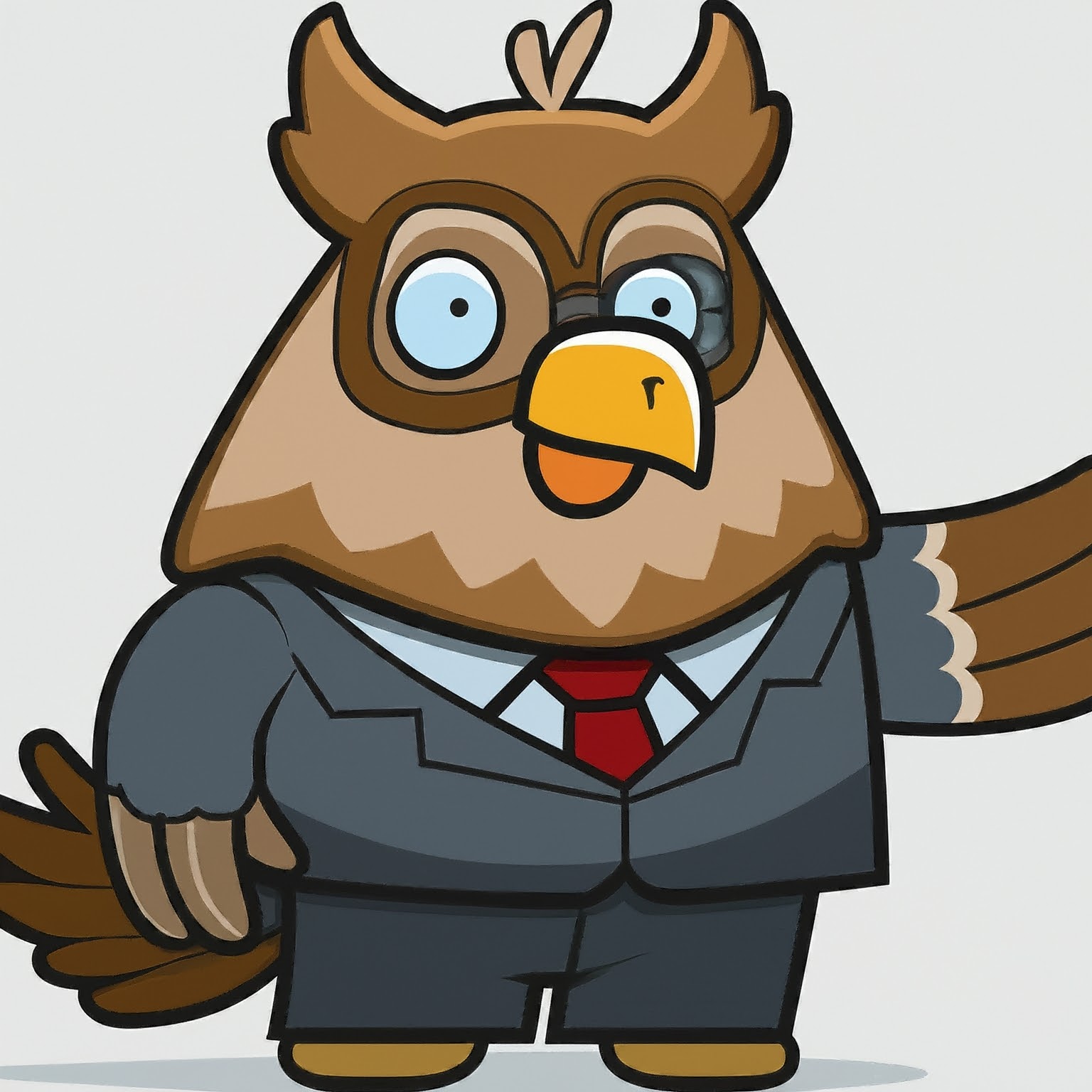 Owl in a suit