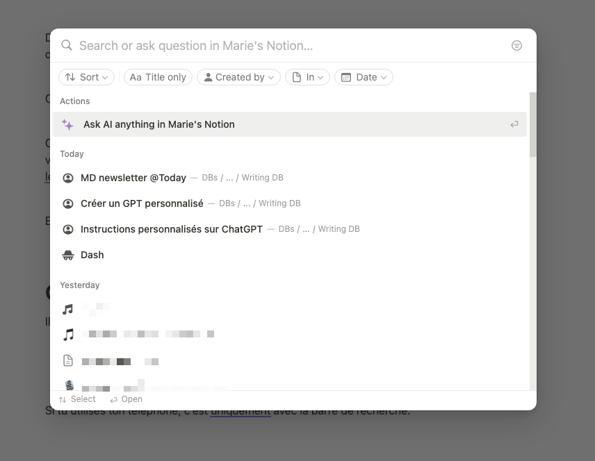 Discuter avec tes notes grâce à Notion Q&A
