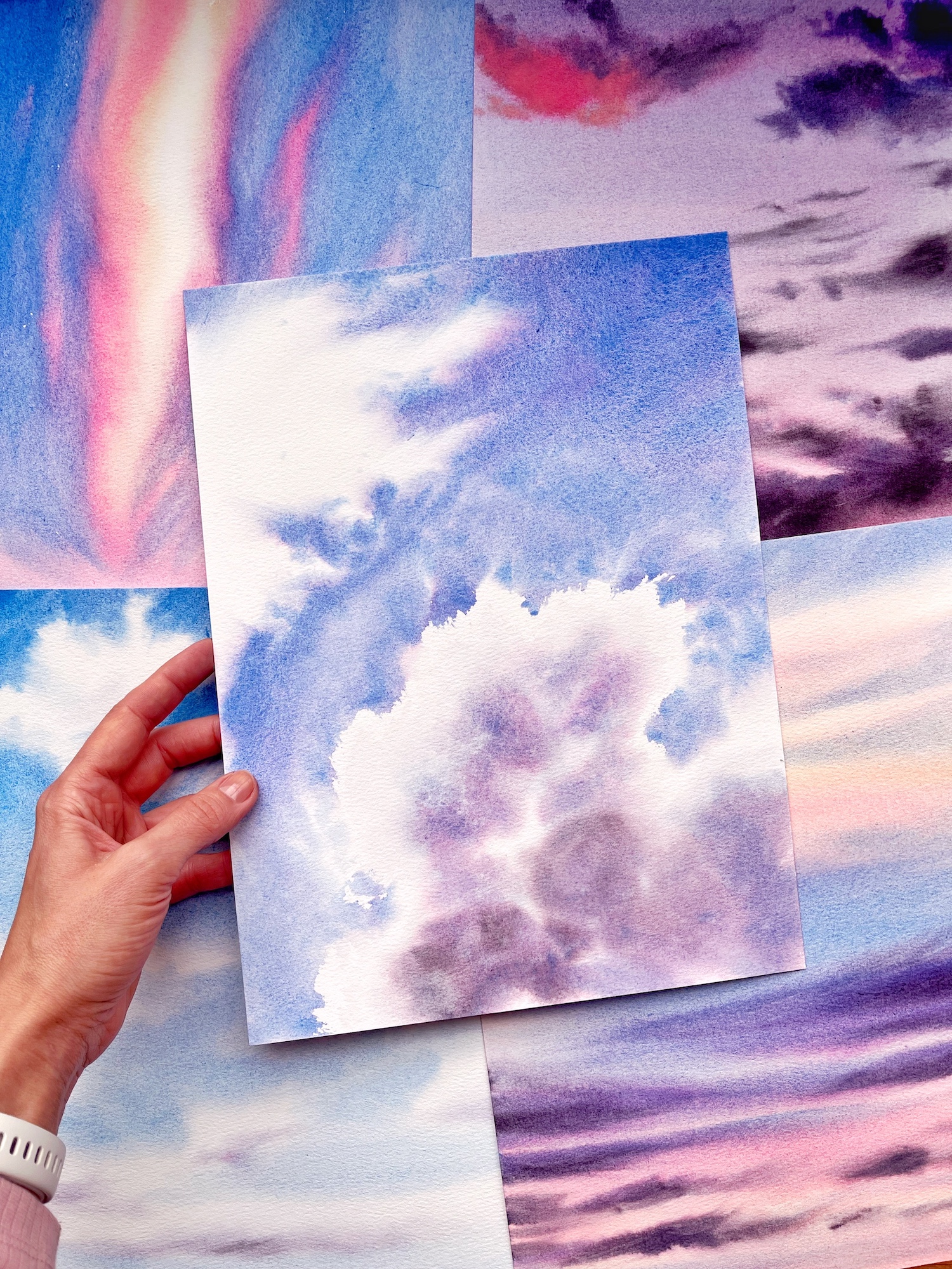 Dreamy Watercolor Sky