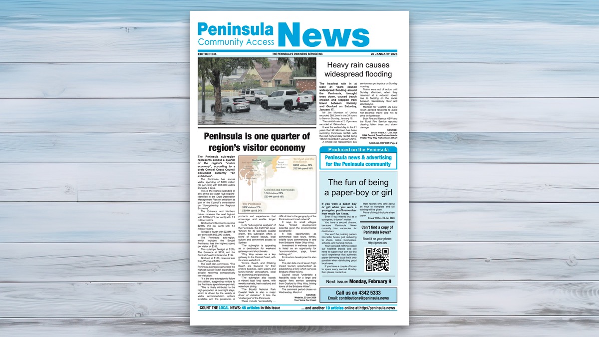 Peninsula News front page