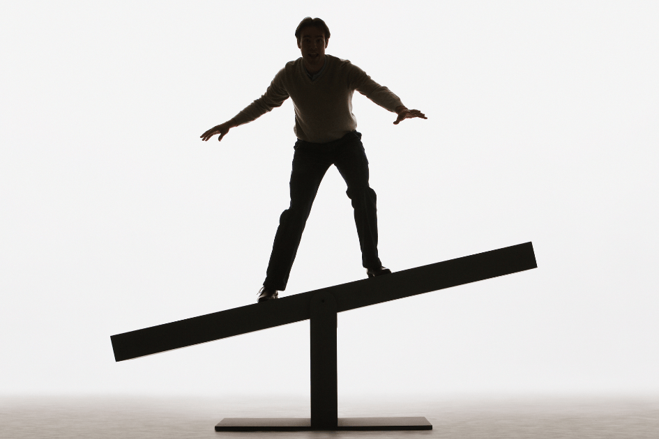 personne en équilibre