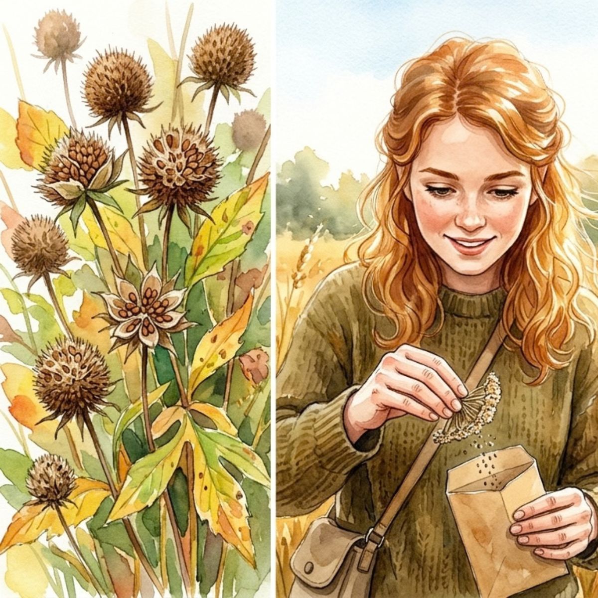Zaden winnen van inheemse wilde bloemen