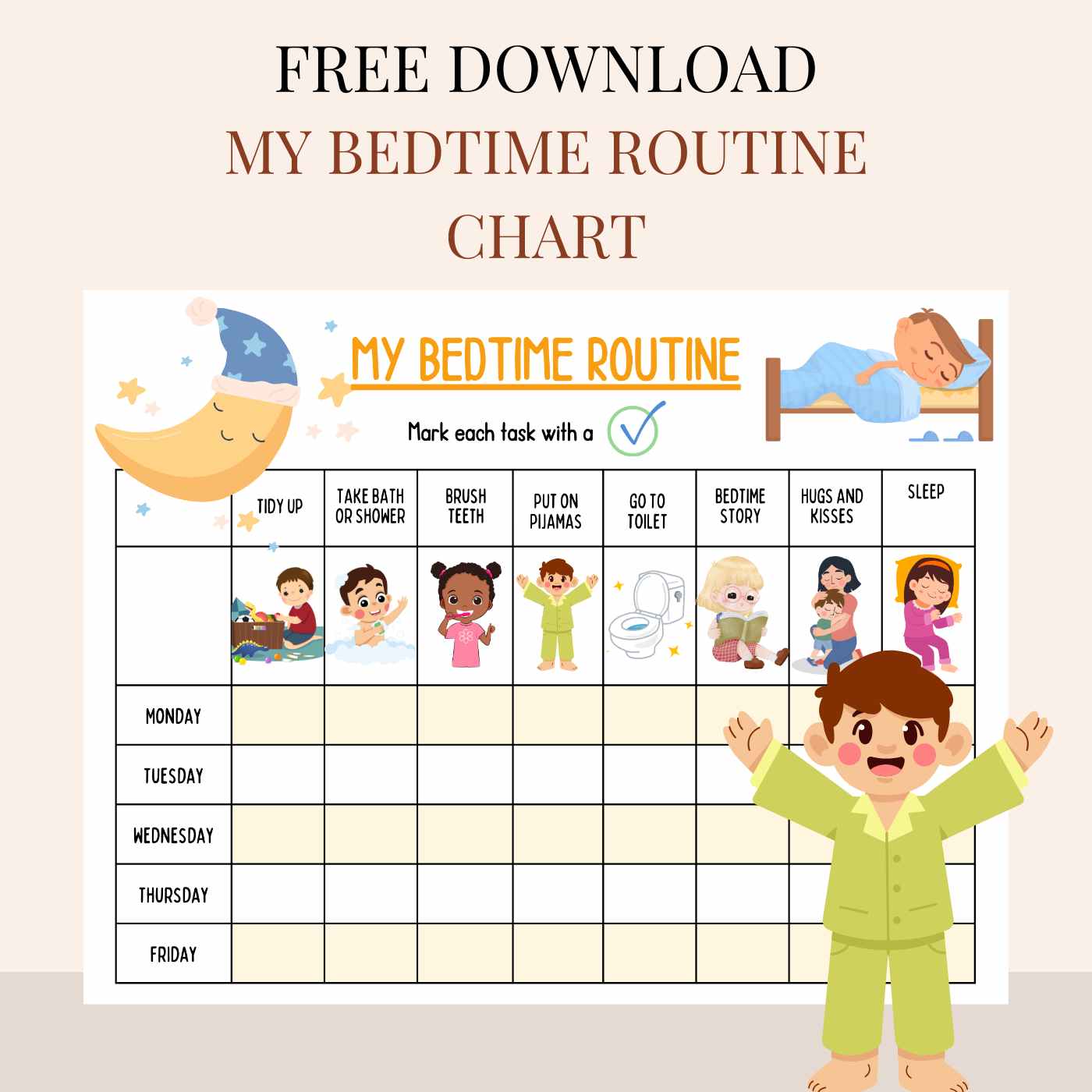 Bedtime Routine Chart