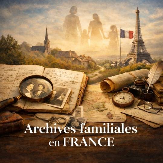 Archives familiales en france avec registres d’état civil anciens et documents pour une recherche transgénérationnelle