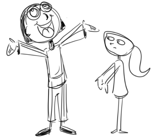 Initial character roughs