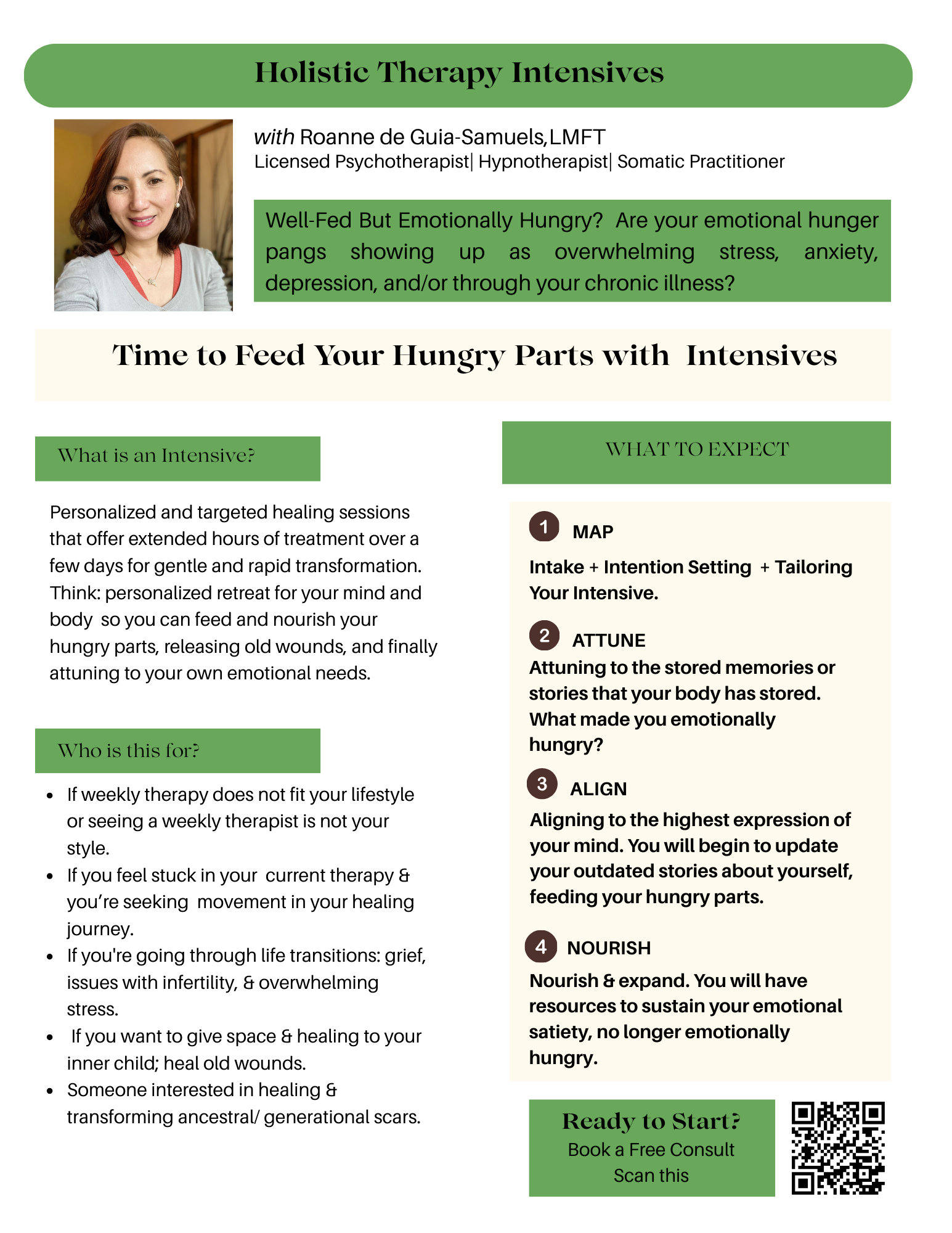 Therapy with Roanne Intensives