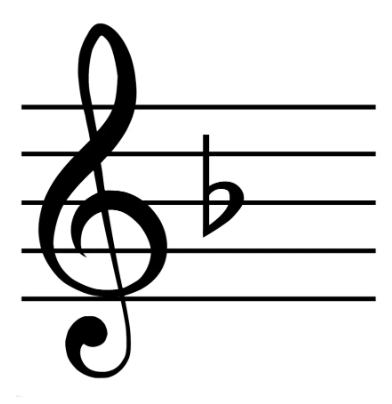 F Major violin key signature