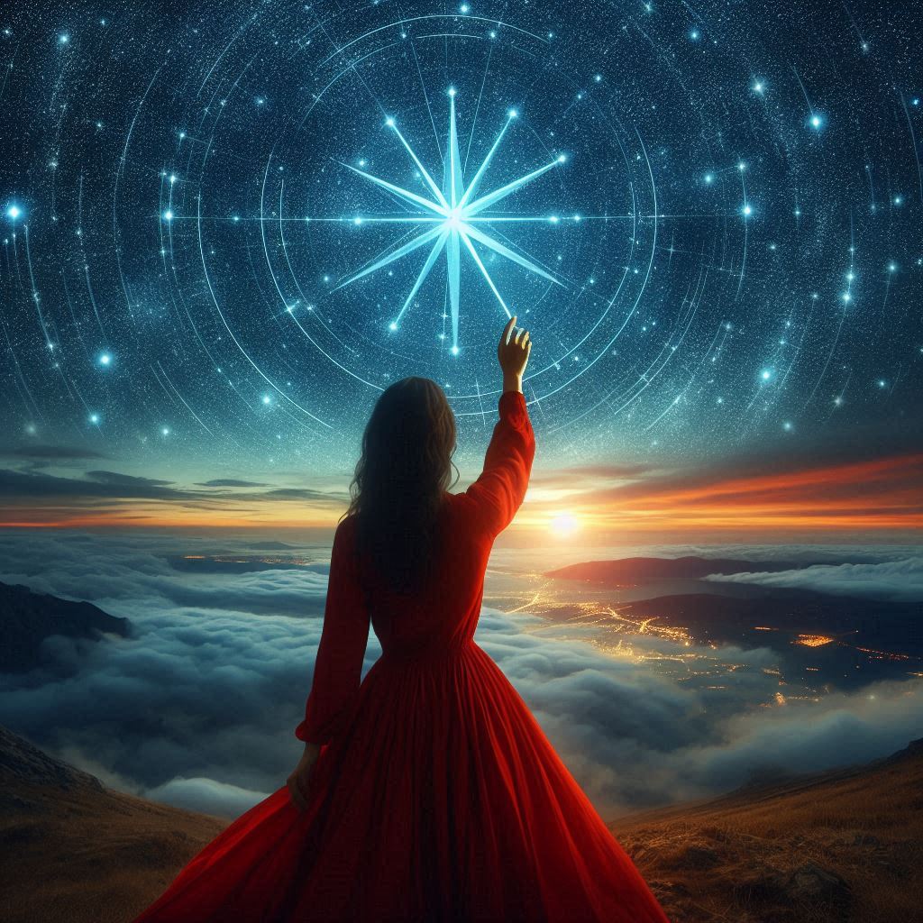 A woman reaching for her North Star
