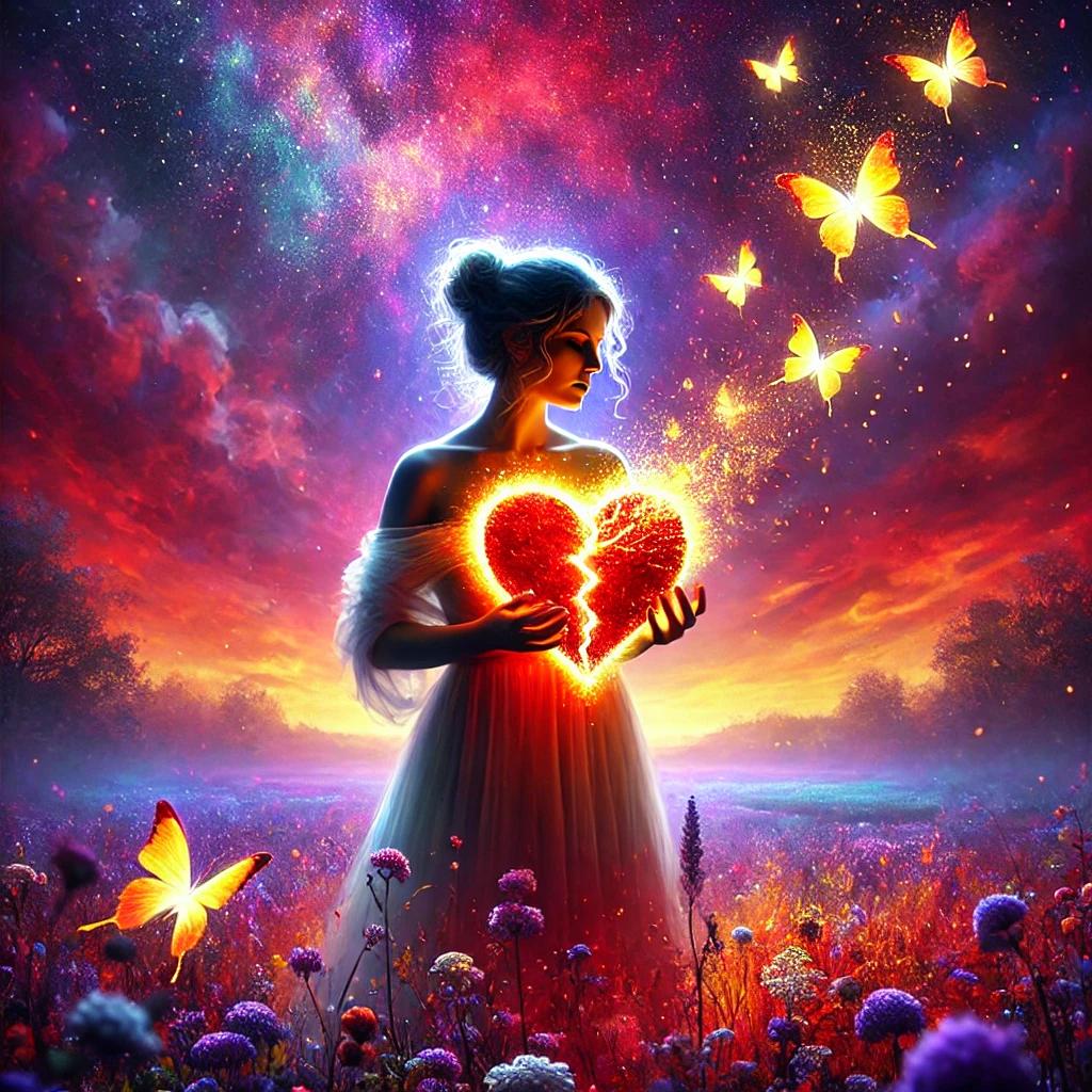 femme triste qui a le coeur brisé à cause d'un homme