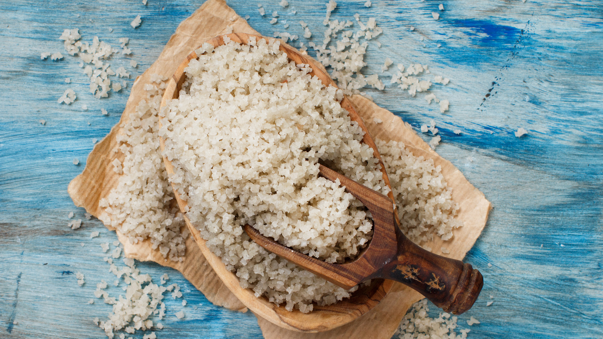 Sel de gris, a coarse, moist grey sea salt known for its mineral-rich flavor, used for finishing and seasoning dishes.