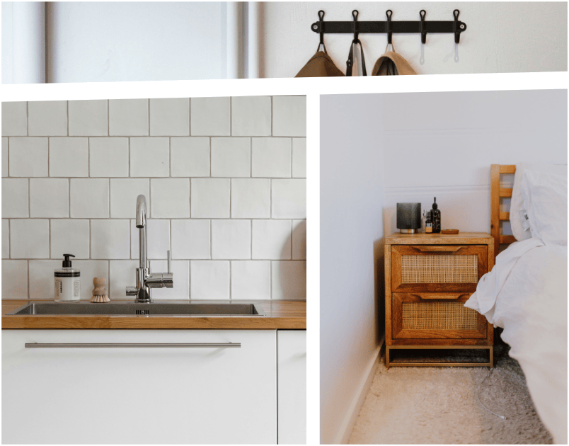 3 photos de surfaces libres non surchargées