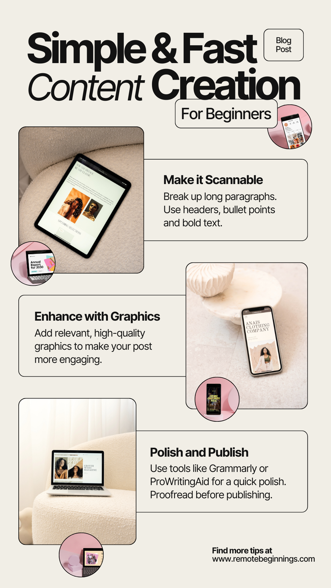 Simple & Fast Content Creation