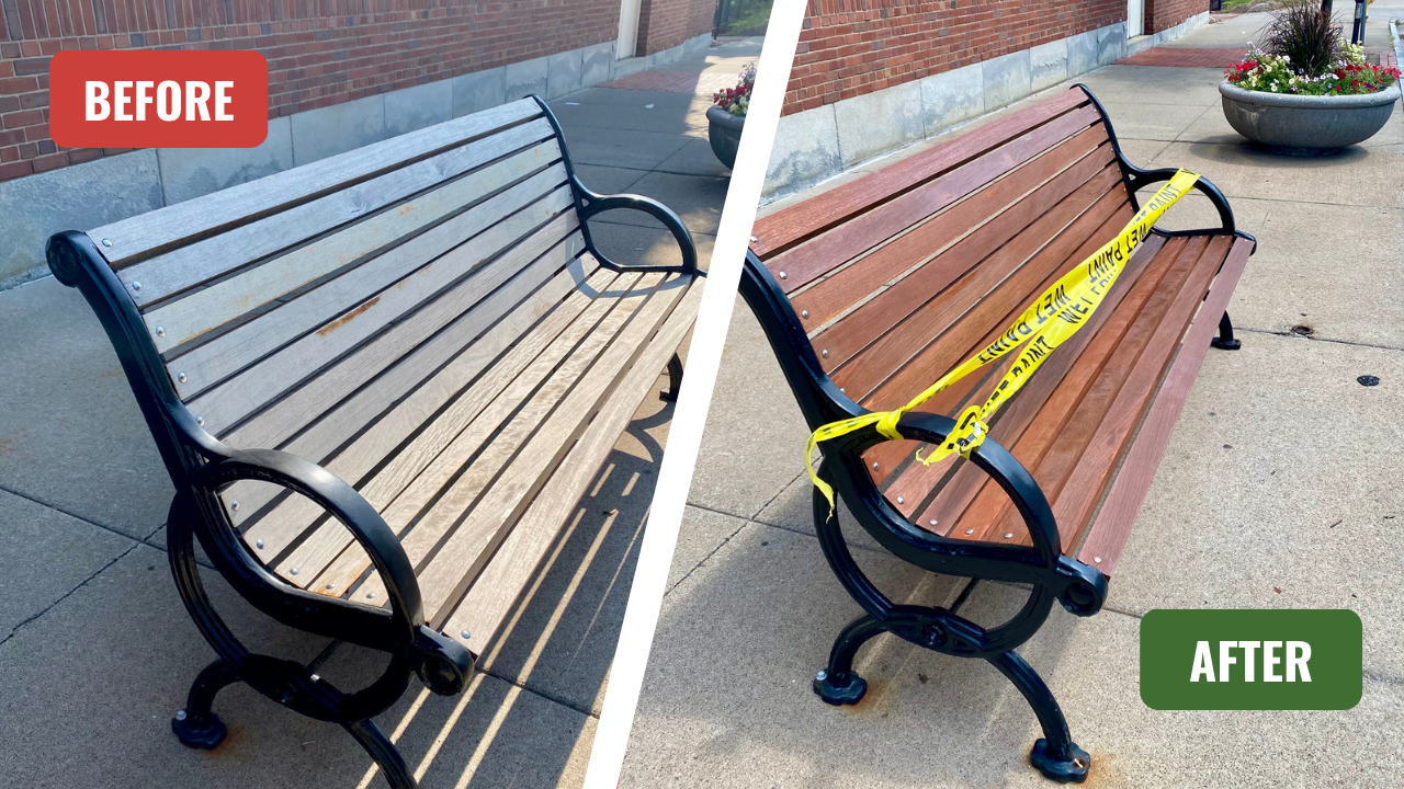 Bench on Liberty Pole Way